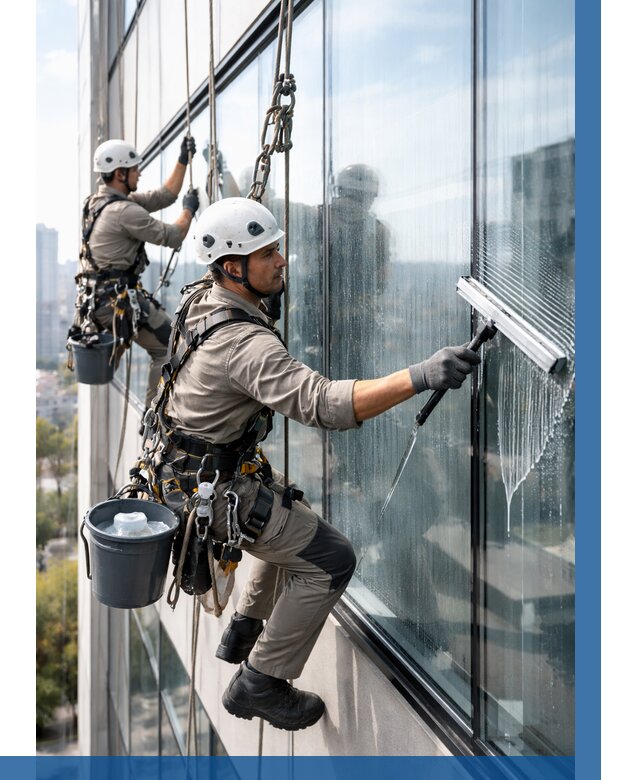 Мойка окон альпинистами в Нягани от 4584 р. | ВЫСОТНИК-Нга
