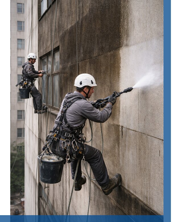 Очистка фасада от копоти в Нягани от 255 р. | ВЫСОТНИК-Нга