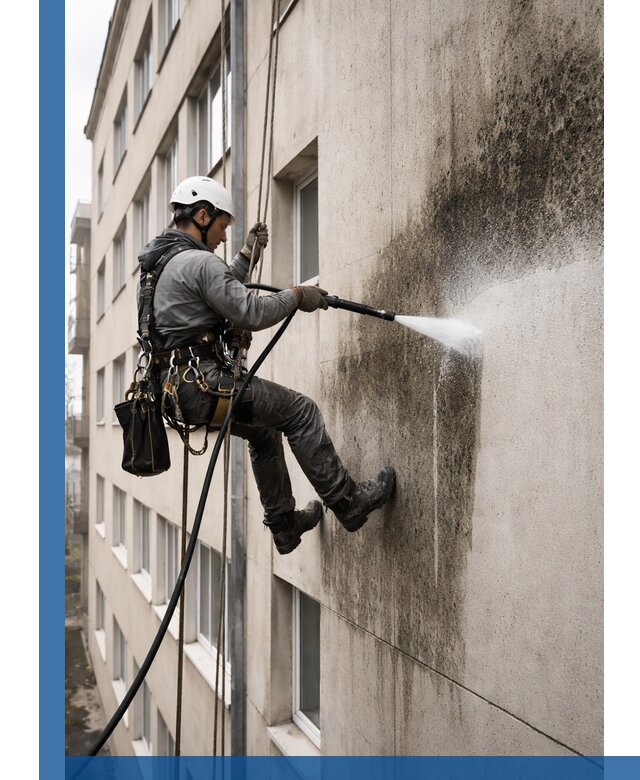 Профессиональная очистка фасадов от плесени в Нягани