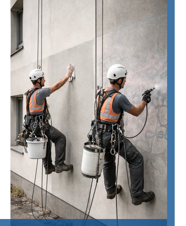 Антиграффити покрытие фасада в Нягани от 611 р. | ВЫСОТНИК-Нга