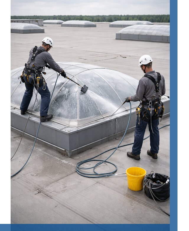 Мойка зенитных фонарей в Нягани, заказать от 4584 р. | ВЫСОТНИК-Нга