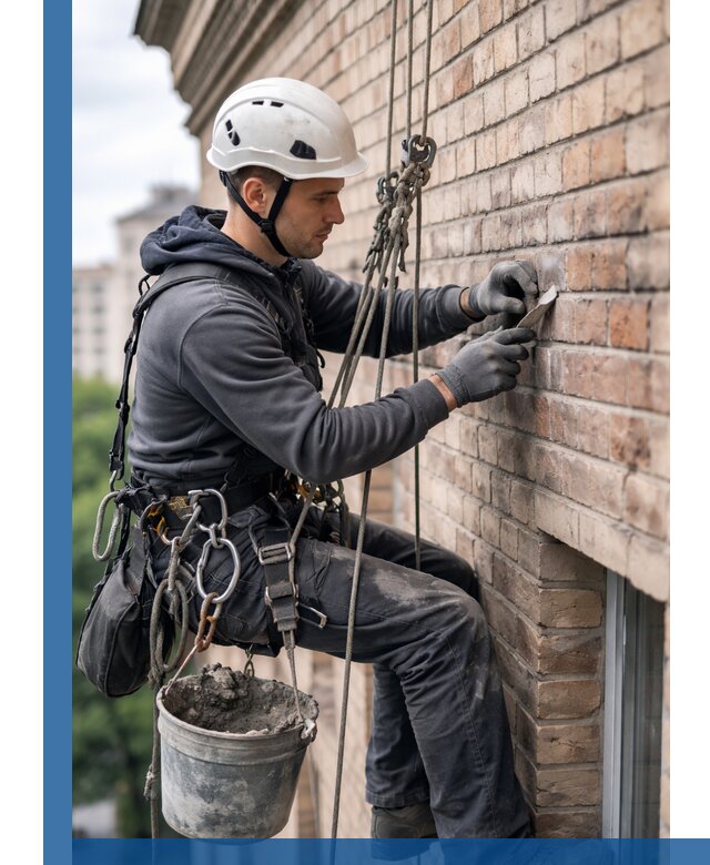 Качественный ремонт кирпичной кладки фасада в Нягани с гарантией