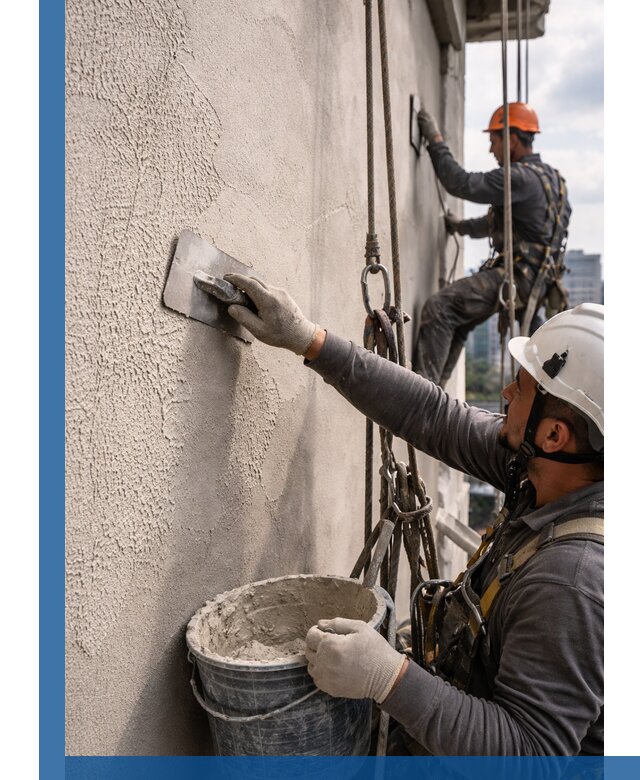 Декоративная штукатурка фасада с утеплением и защитой в Нягани