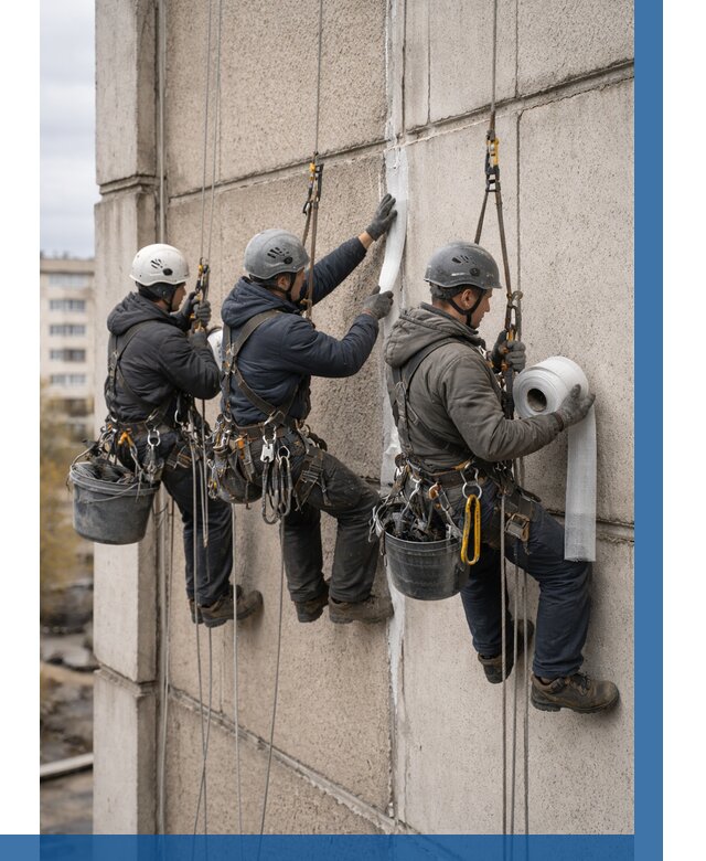 Ремонт межпанельных швов в Нягани от 764 р. | ВЫСОТНИК-Нга