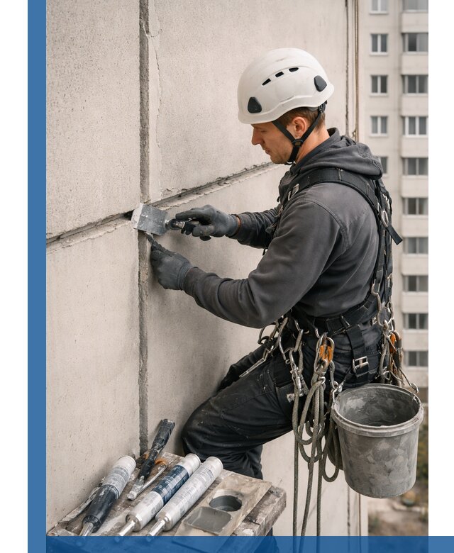Ремонт межпанельных швов в Нягани герметизация и восстановление