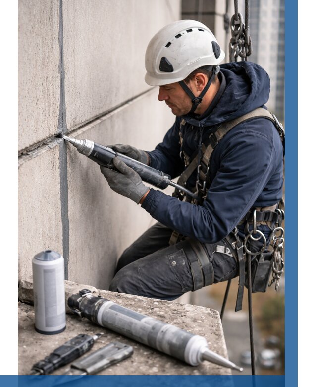 Вторичная герметизация швов в Нягани от 458 р. | ВЫСОТНИК-Нга