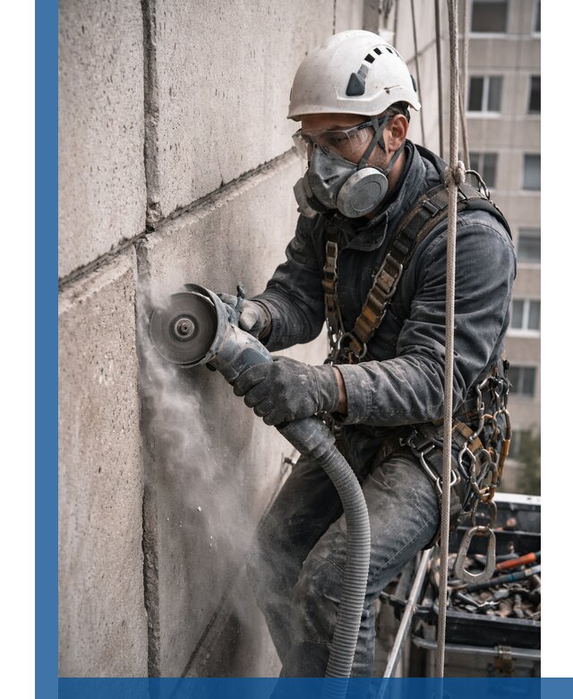 Штробление межпанельных швов в Нягани качественно и быстро