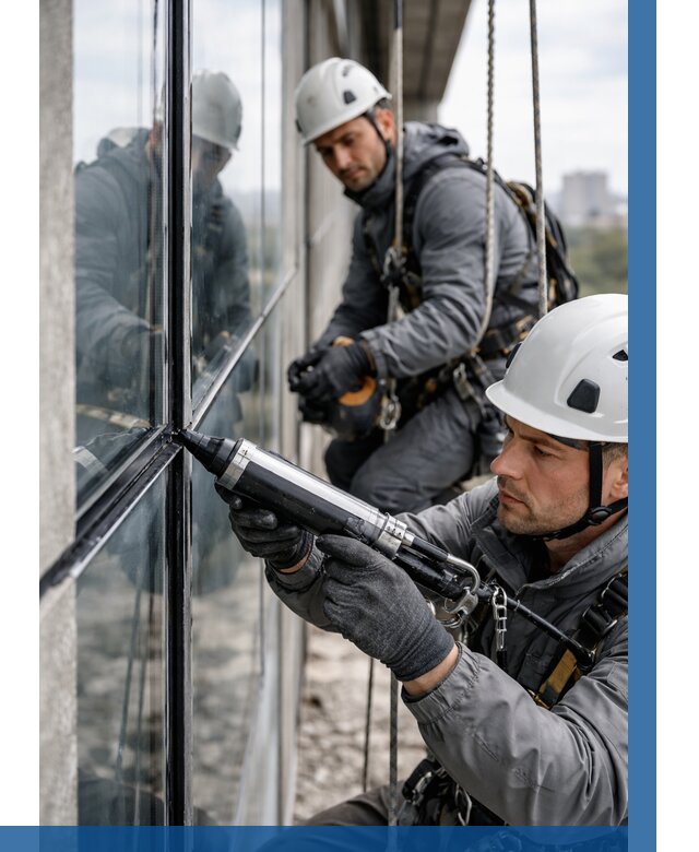 Герметизация витражных швов в Нягани от 662 р. | ВЫСОТНИК-Нга