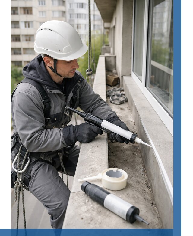 Герметизация швов лоджии в Нягани от 4584 р. | ВЫСОТНИК-Нга