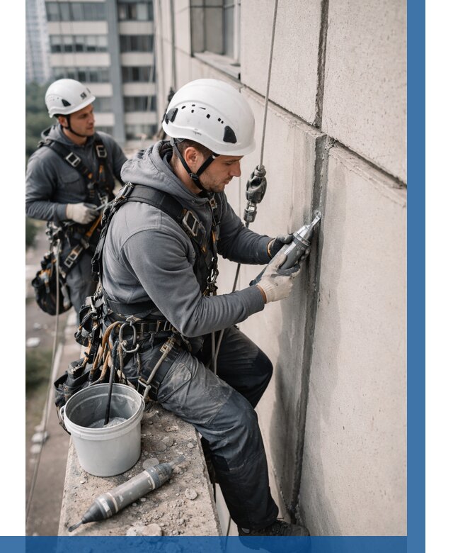 Ремонт деформационных швов здания в Нягани от 1019 р. | ВЫСОТНИК-Нга