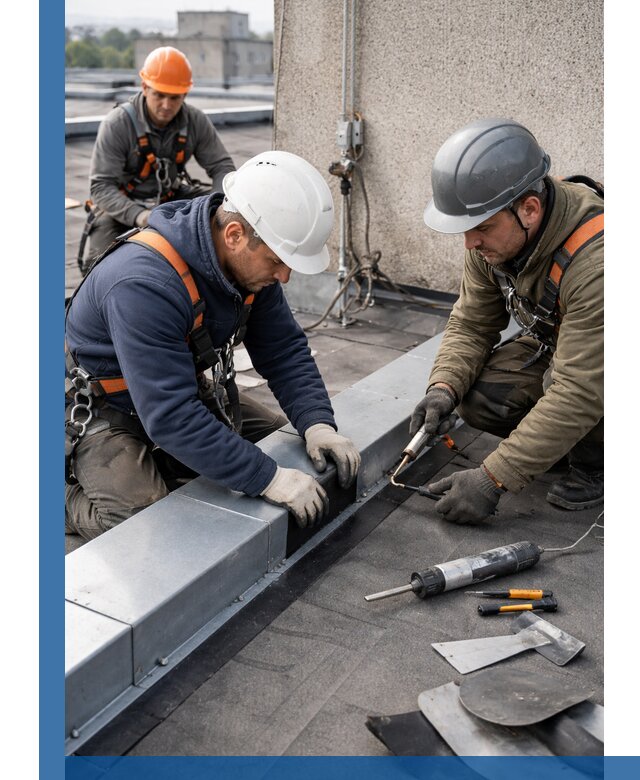 Ремонт кровельных примыканий в Нягани профессионально