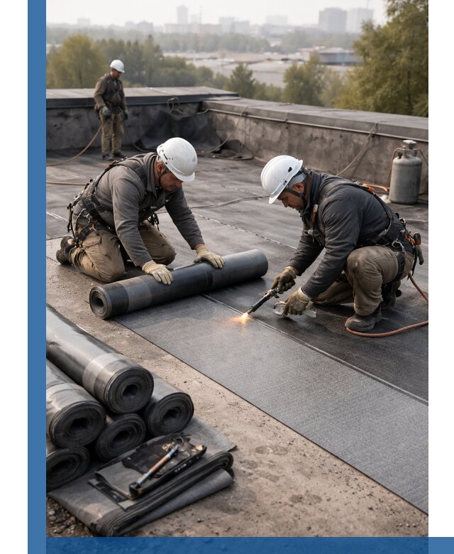 Монтаж мягкой кровли в Нягани профессионально и надежно