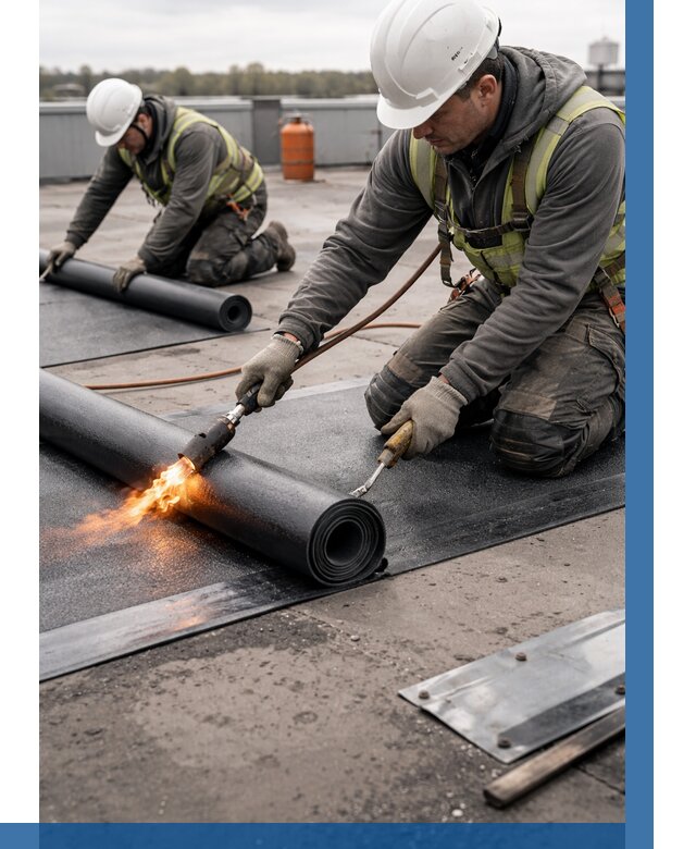 Монтаж наплавляемой кровли в Нягани от 866 р. — ВЫСОТНИК-Нга