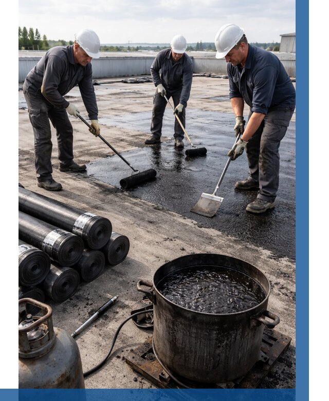 Гидроизоляция кровли мастикой в Нягани от 611 р. | ВЫСОТНИК-Нга