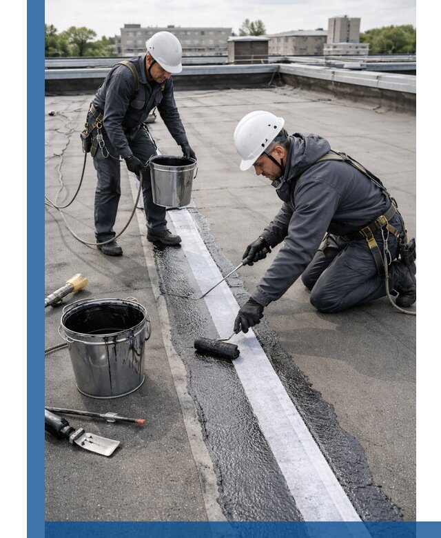 Гидроизоляция кровли мастикой в Нягани надежная защита