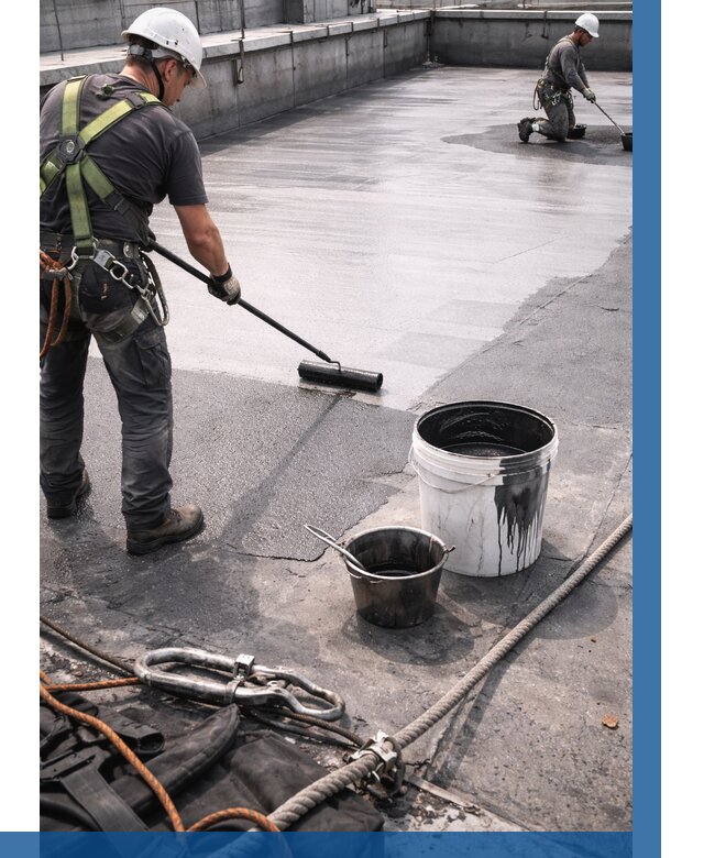 Гидроизоляция кровли жидкой резиной в Нягани от 509 р. | ВЫСОТНИК-Нга