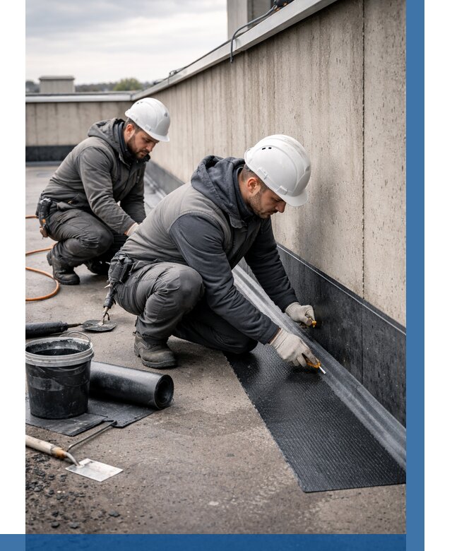 Гидроизоляция примыканий на кровле в Нягани от 917 р. | ВЫСОТНИК-Нга