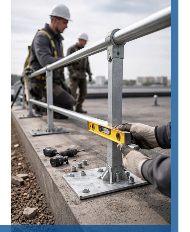 Монтаж кровельного ограждения в Нягани от 1222 р. | ВЫСОТНИК-Нга