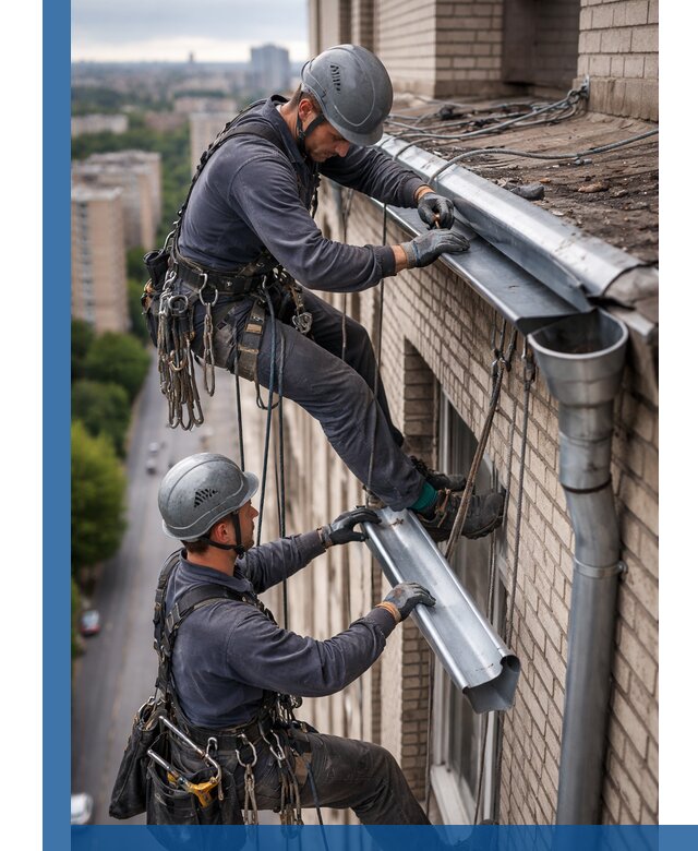 Ремонт водосточных желобов в Нягани, быстро и качественно