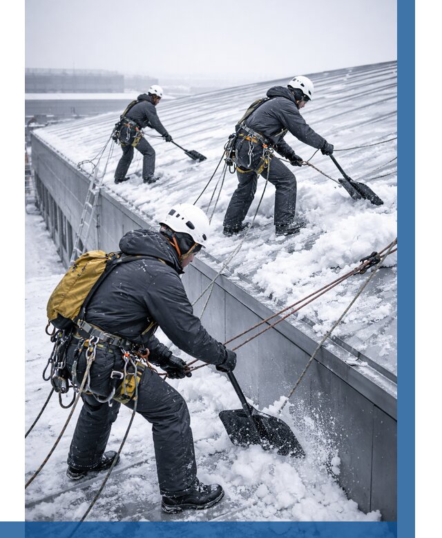 Очистка навесов от снега в Нягани от 4584 р. | ВЫСОТНИК-Нга