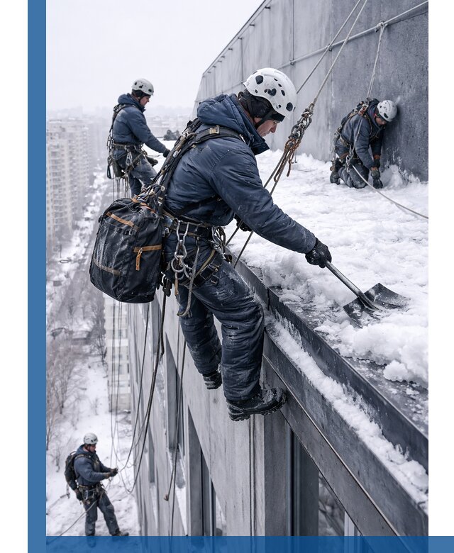 Абонентское обслуживание кровли зимой в Нягани регулярный уход