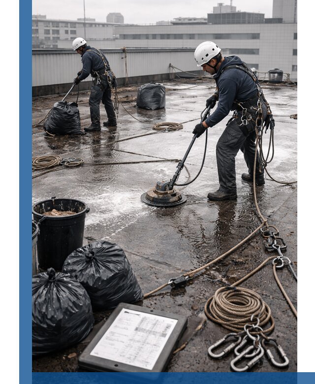 Плановая очистка кровли по графику в Нягани для безопасности