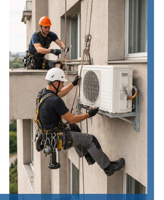 Монтаж внешнего блока кондиционера в Нягани от 6621 р. | ВЫСОТНИК-Нга