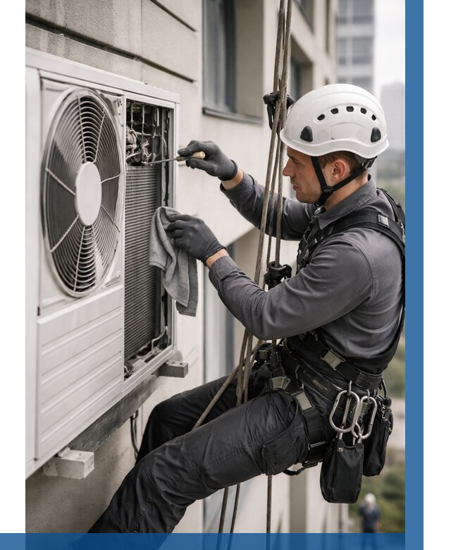 Обслуживание внешнего блока кондиционера в Нягани от 2750 р.ВЫСОТНИК-Нга