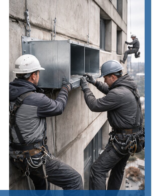 Монтаж вентиляционных коробов в Нягани от 3056 р. | ВЫСОТНИК-Нга