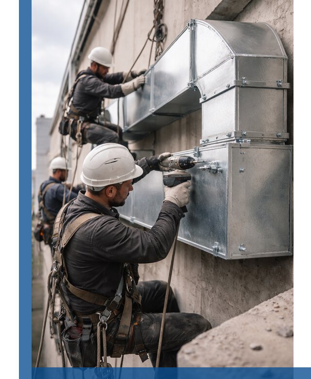 Профессиональный монтаж вентиляционных коробов в Нягани под ключ