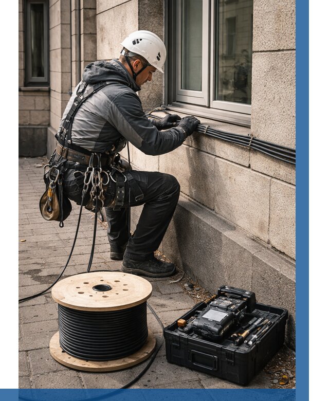 Прокладка оптоволоконного кабеля в Нягани от 815 р. | ВЫСОТНИК-Нга