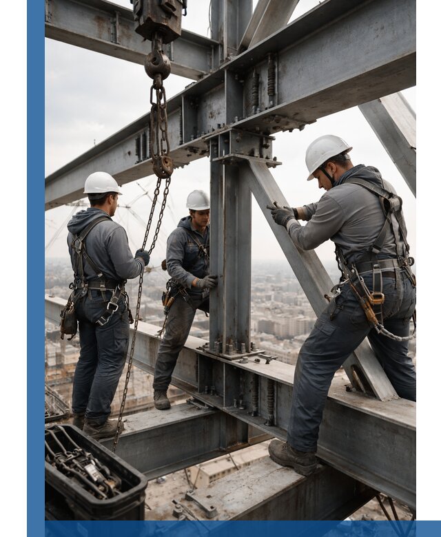 Профессиональный монтаж металлоконструкций на высоте в Нягани