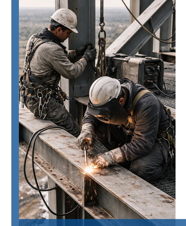 Высотные сварочные работы в Нягани для промышленных объектов