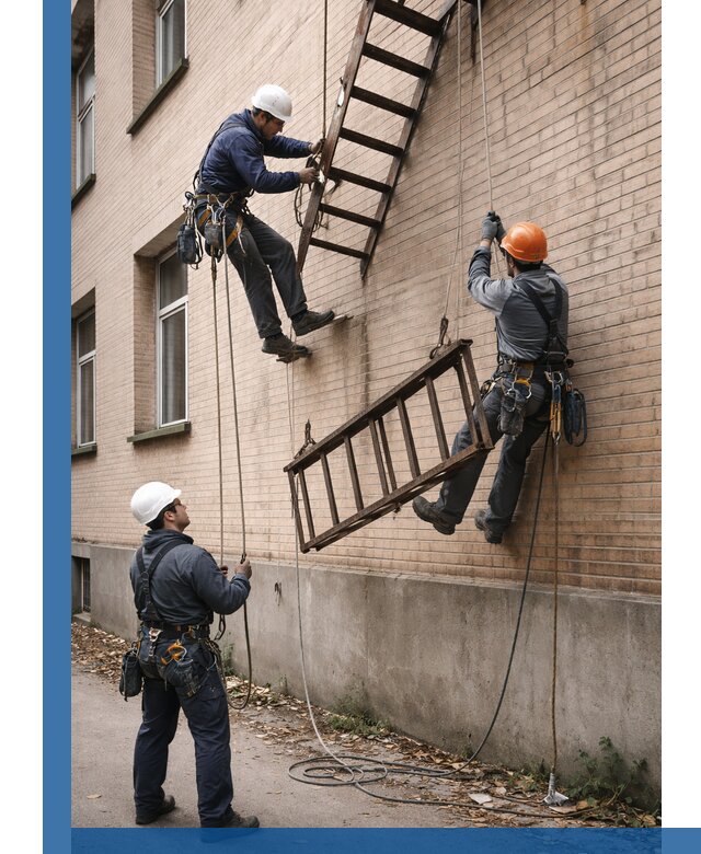 Демонтаж пожарной лестницы в Нягани быстро и безопасно