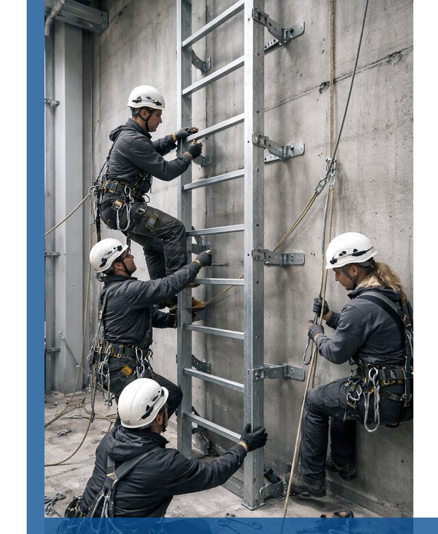 Монтаж металлических лестниц в Нягани под ключ со гарантией
