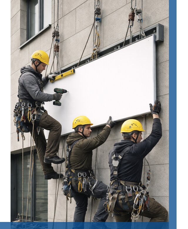 Монтаж рекламной вывески в Нягани от 8149 р. | ВЫСОТНИК-Нга