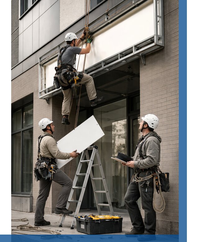 Монтаж светового короба в Нягани от 6621 р. | ВЫСОТНИК-Нга