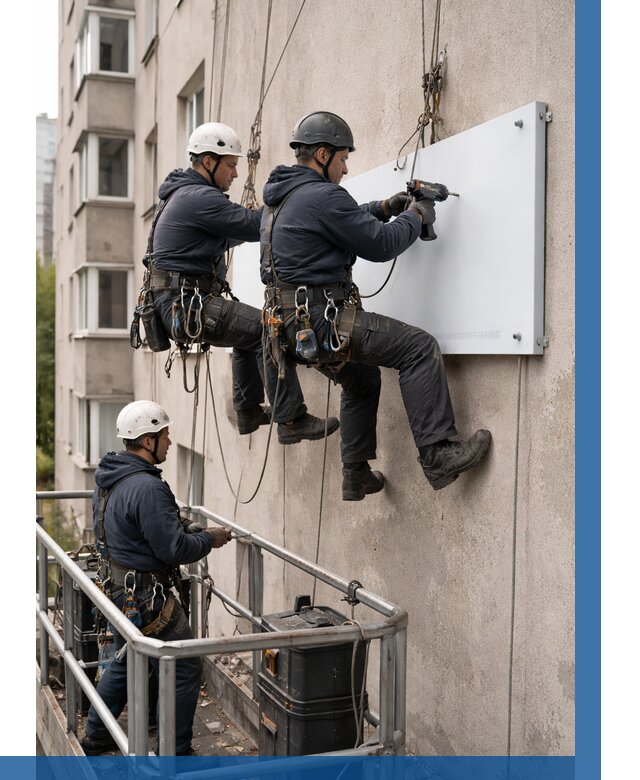 Монтаж табличек и указателей в Нягани от 3565 р. | ВЫСОТНИК-Нга