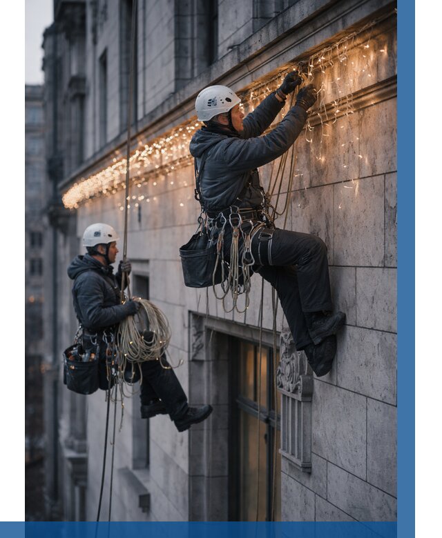 Монтаж новогодней иллюминации в Нягани от 8658 р. | ВЫСОТНИК-Нга