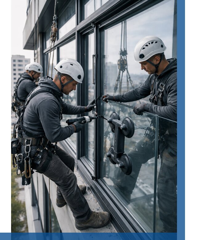 Витражное остекление зданий в Нягани от 3565 р. | ВЫСОТНИК-Нга