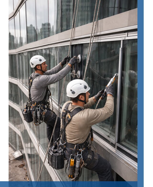 Радиусное остекление фасада в Нягани от 12223 р. | ВЫСОТНИК-Нга
