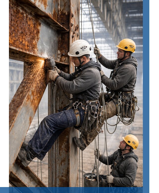 Зачистка металла от ржавчины в Нягани от 357 р. | ВЫСОТНИК-Нга