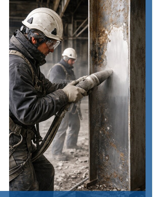 Удаление старой краски с металла в Нягани от 458 р. | ВЫСОТНИК-Нга