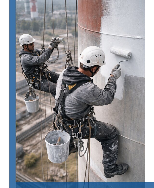 Покраска дымовых труб в Нягани: антикоррозийная защита и восстановление