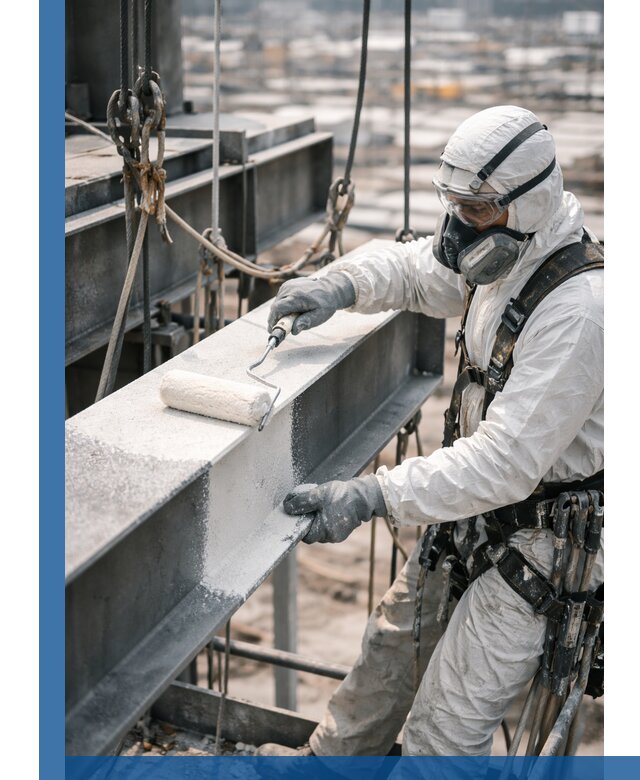 Профессиональная огнезащитная обработка металлоконструкций в Нягани