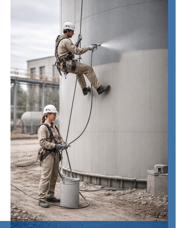 Покраска резервуаров в Нягани от 1222 р. | ВЫСОТНИК-Нга — заказать