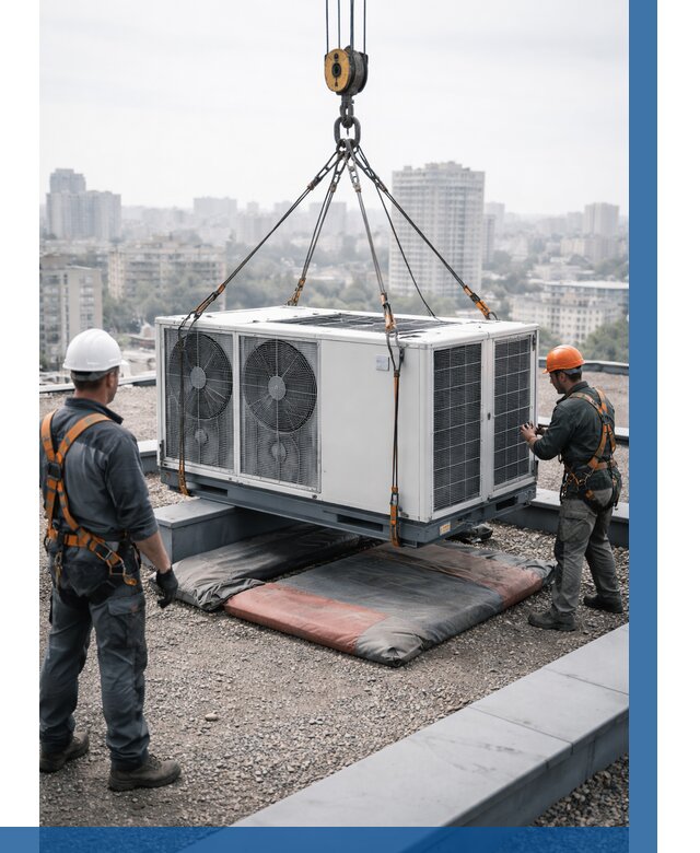 Подъем груза на крышу в Нягани от 5093 р. | ВЫСОТНИК-Нга заказать