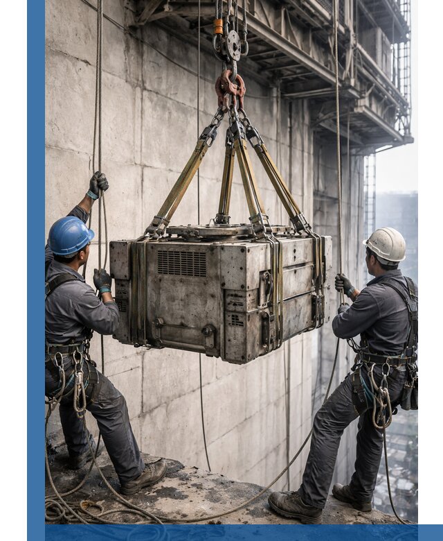 Такелажные работы на высоте, подъем и монтаж грузов в Нягани