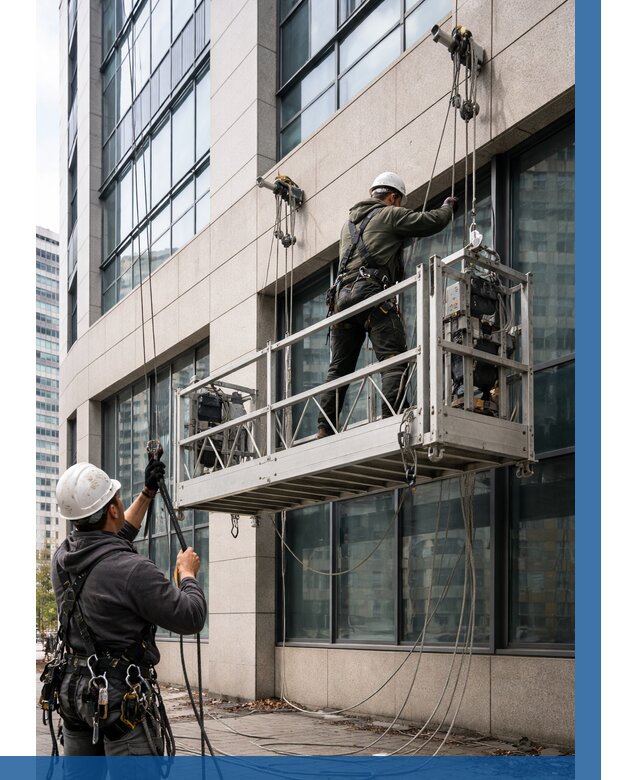 Монтаж и подъем фасадной люльки в Нягани от 12223 р. | ВЫСОТНИК-Нга