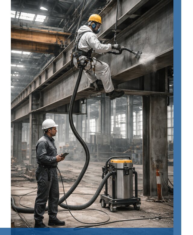 Обеспыливание конструкций в цехе в Нягани от 4278 р. | ВЫСОТНИК-Нга